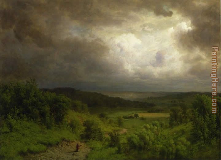 Storm Ahead painting - Alexander Helwig Wyant Storm Ahead art painting